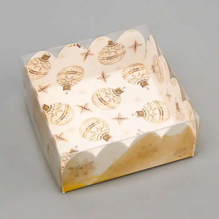 Коробка для печенья, «Чудеса случаются», 7×7×3 см, Новый год Коробка для печенья, «Чудеса случаются», 7×7×3 см, Новый год