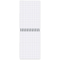 Блокнот МИКРОВЕЛЬВЕТ- А6 50л. спираль, бордо, клетка 80шт