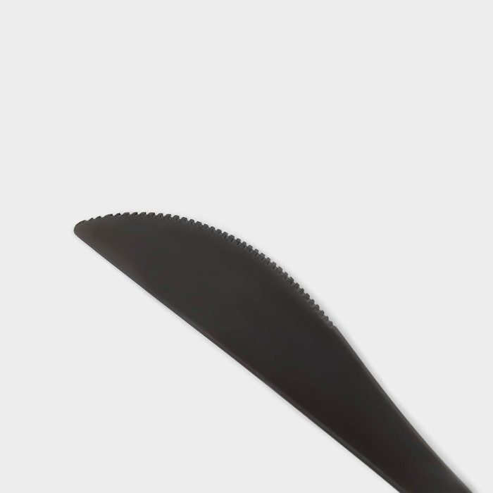 Столовые приборы из нержавеющей стали Magistro «Фолк», 4 предмета, цвет чёрный Столовые приборы из нержавеющей стали Magistro «Фолк», 4 предмета, цвет чёрный