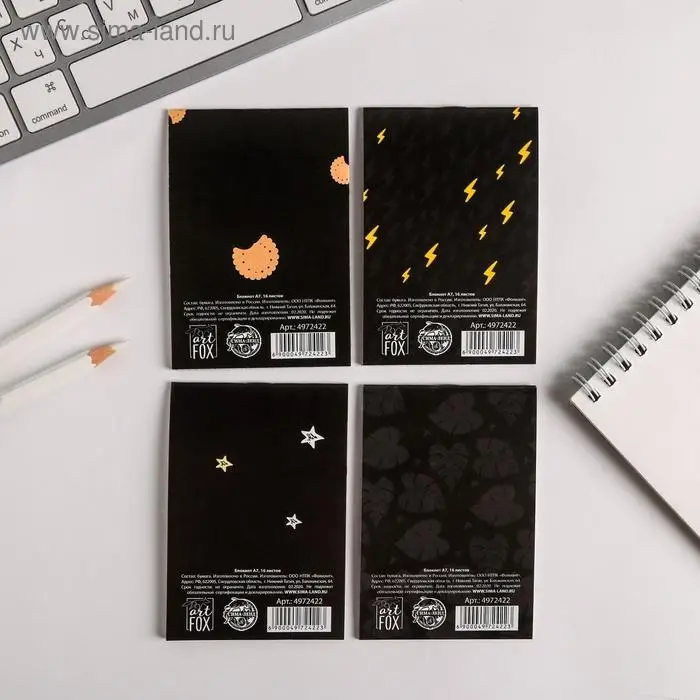 Блокнот А7, 16 л. «Блокнотики», МИКС Блокнот А7, 16 л. «Блокнотики», МИКС