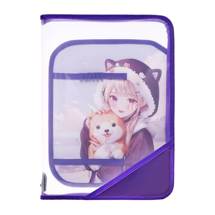 Папка для труда А4, 325 х 230 х 25 мм, молния вокруг, откидная планка, пластиковая, ПТР-1, Calligrata  Папка для труда А4, 325 х 230 х 25 мм, молния вокруг, откидная планка, пластиковая, ПТР-1, Calligrata "Корея"