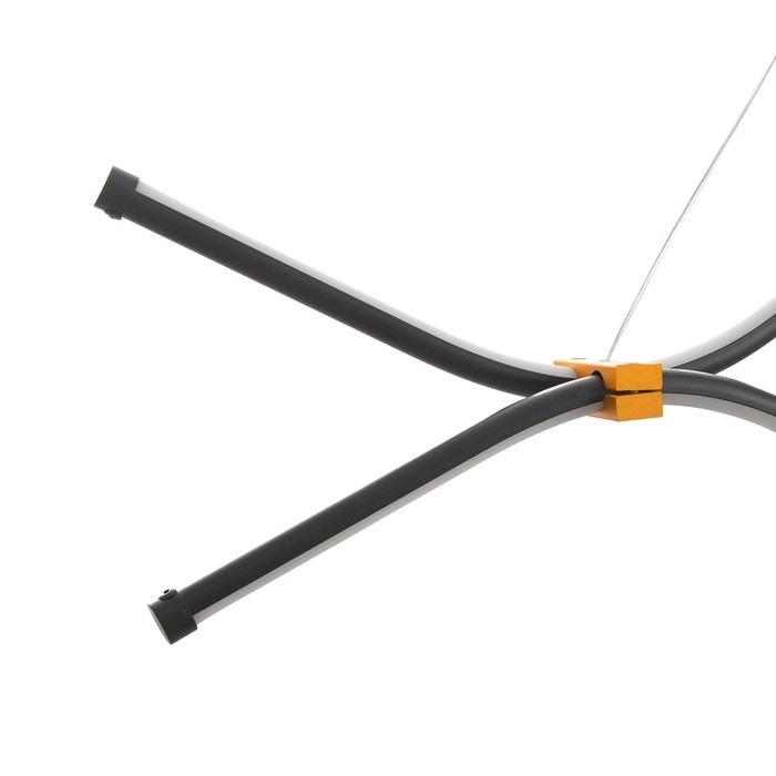 Светильник Светильник "Волны" LED 32Вт 6000К чёрный 100х18-85 см