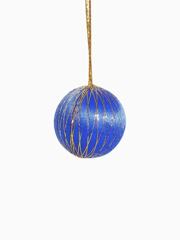 Ёлочные игрушки &laquo;Золотая нить&raquo;, шары новогодние, d=4 см, набор 6 шт., МИКС