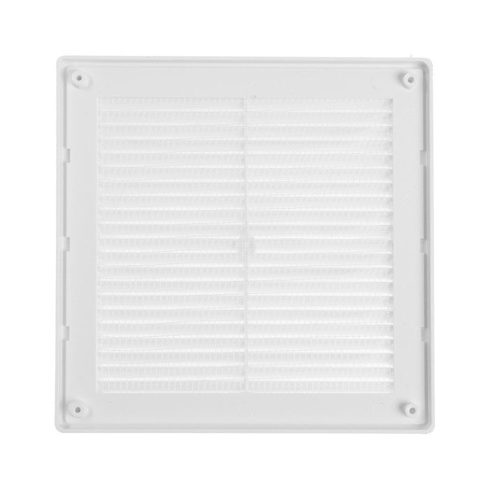 Решетка вентиляционная ZEIN Люкс ЛР210-ОК, 210 x 210 мм, сетка, разъемная, обратный клапан