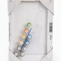 Картина по номерам с подрамником &laquo;Чебурашка с шарами&raquo;, 20&times;30 см