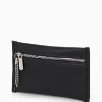 Сумка женская тоут TEXTURA на молнии, с кошельком, 30&times;10&times;24 см, чёрный