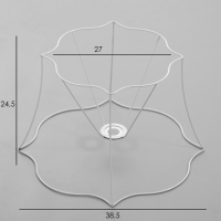 Каркас-основа абажура для торшера "Силуэт" Е27 39х39х26см
