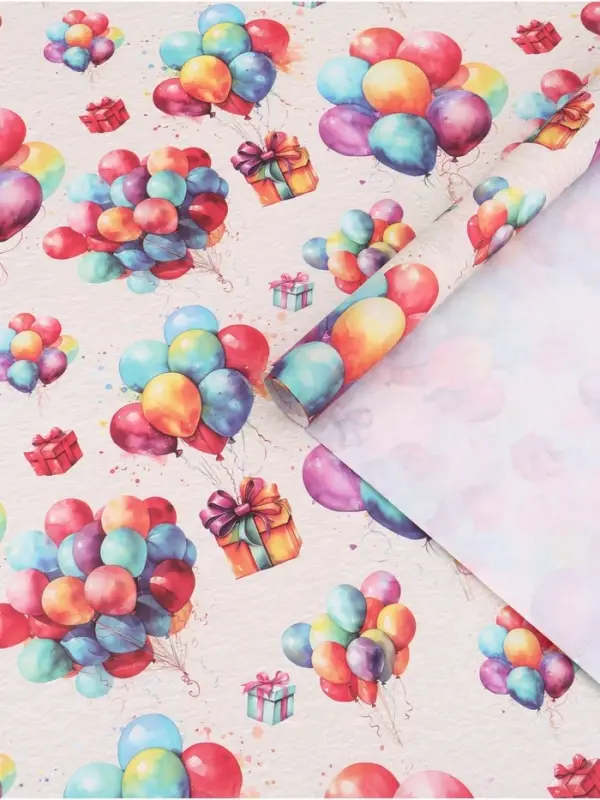 Бумага упаковочная крафт &laquo;Подарок&raquo;, 70&times;100 см, 1 лист