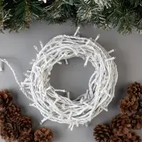 Гирлянда &laquo;Нить&raquo; 20 м, IP44, белая нить, 200 LED, свечение мульти, 8 режимов, 220 В