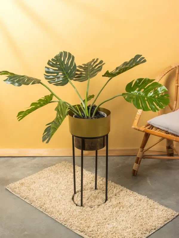 Кашпо на подставке  Кашпо на подставке "Золото Скифов" железо 27х27х63,5 см