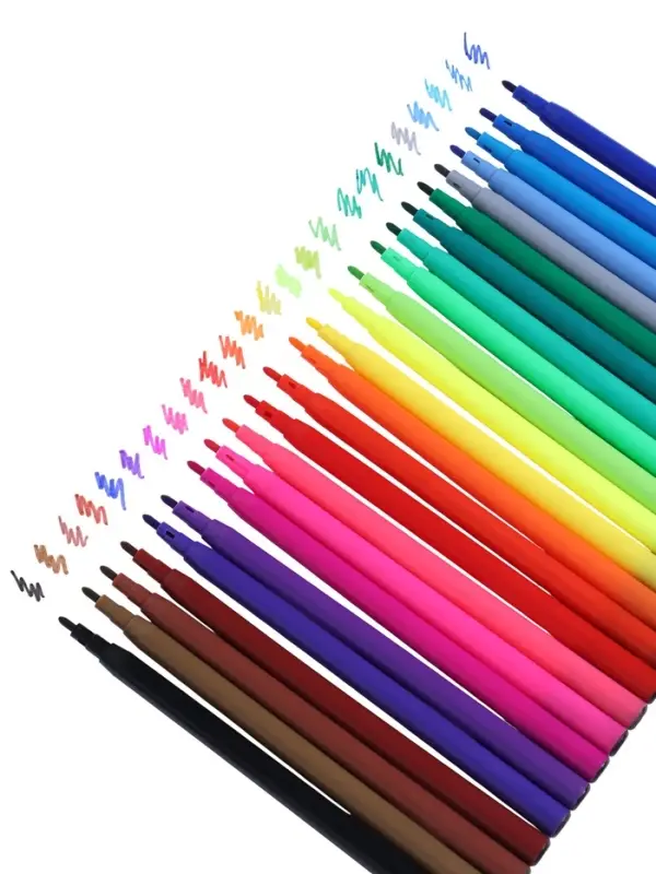 Фломастеры 24 цвета, вентилируемый колпачок, блистер