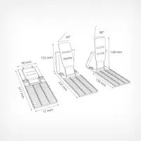 Опора задняя FLEX&times;-BACK, 315&times;80&times;6 мм, прозрачная