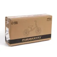Беговел детский GRAFFITI, диаметр колёс 12", тёмно-зелёный