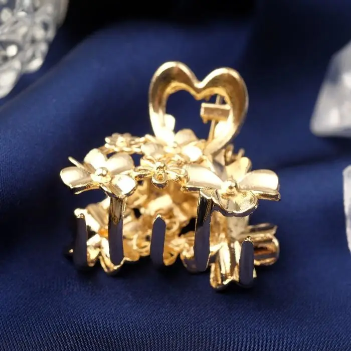 Краб для волос Краб для волос "Жасмин" 2,5 см, золото