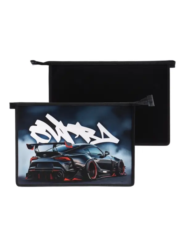 Папка для тетрадей А4 &laquo;Спортивное авто&raquo;, молния сверху, ламинированный картон