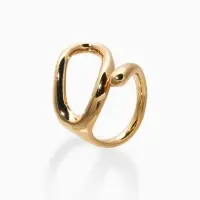 Кольцо медь "Витое", цвет золото, безразмерное