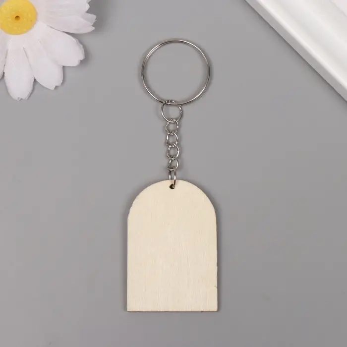 Брелок дерево  Брелок дерево "Пчела и соты. Витраж" 4,4х3х0,3 см