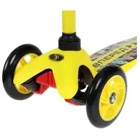 Самокат-снегокат 2 в 1 GRAFFITI &laquo;Вперёд&raquo;, жёлтый