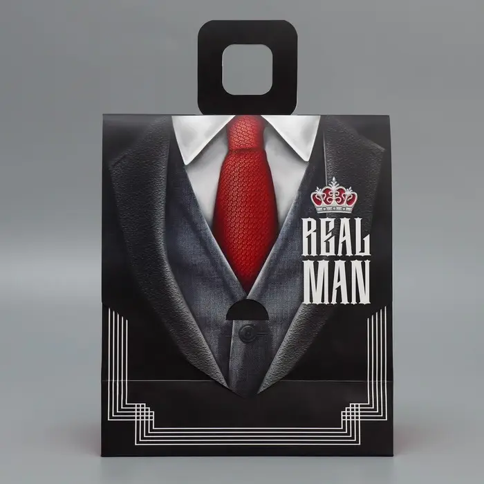 Пакет подарочный с формовым клапаном, упаковка, «Мужской», 23 х 27 х 11.5 см Пакет подарочный с формовым клапаном, упаковка, «Мужской», 23 х 27 х 11.5 см