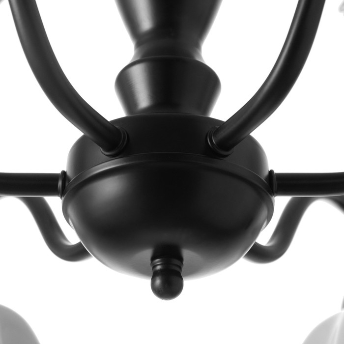 Люстра Люстра "Лукреция" 6хЕ27 40Вт чёрно-белый 77х77х37-72 см BayerLux