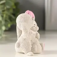 Статуэтка "Кролики обнимаются" 7х5х4,5 см,  цвет серый