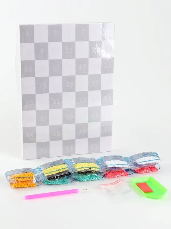 Алмазная мозаика по фото с полным заполнением &laquo;Pop Art&raquo;, на холсте с подрамником, А4