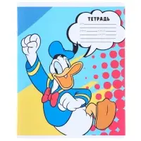 Тетрадь в клетку 24 листа, 5 видов МИКС, обложка мелованная бумага, «Минни Маус»