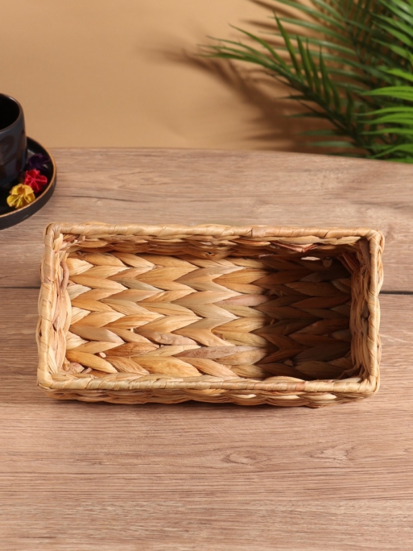 Корзина плетеная 24x12x10 см, водный гиацинт