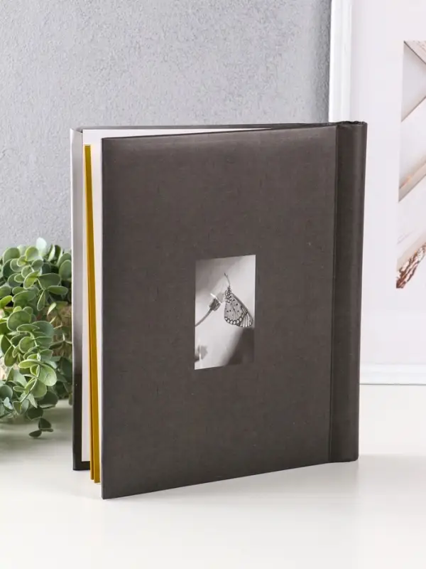 Фотоальбом 10 магнитных листов "Бабочка" 23X28см, пер-т внутр.спираль