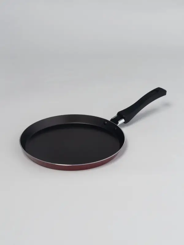 Сковорода блинная &laquo;Эксперт&raquo;, d=22 см, пластиковая ручка, антипригарное покрытие, алюминий, бордовая