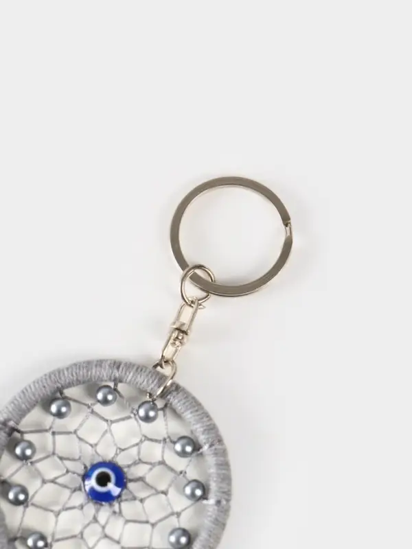 Брелок Брелок "Ловец снов" 17 см, цв. серый