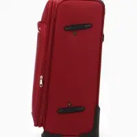 Чемодан на колёсах TEXTURA, кодовый замок, с увеличением, 42&times;26&times;68 см, 24", красный