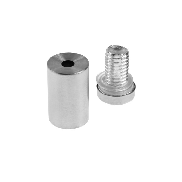 Дистанционный держатель для табличек, 16х30 мм, цвет матовый никель,набор 6 шт. Дистанционный держатель для табличек, 16х30 мм, цвет матовый никель,набор 6 шт.