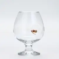 Бокал для коньяка с пулей &laquo;Непробиваемый&raquo;, настоящему мужчине, 395 мл