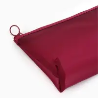 Косметичка Classic, сетка, на молнии, бордовая
