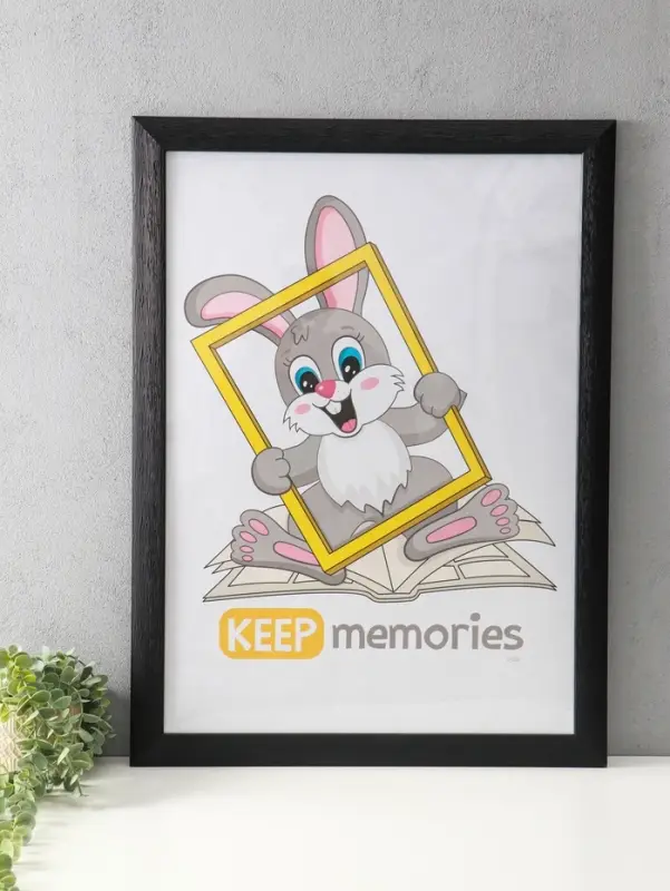 Фоторамка для фото 50х70 см "Luxe Elegance" пластик, чёрный, (пластик экран)