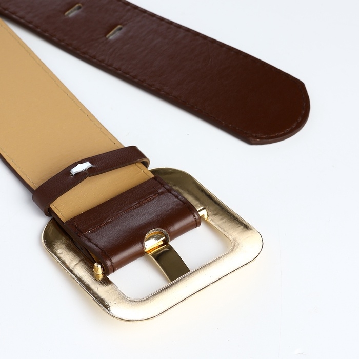 Ремень женский, ширина 4,8 см, пряжка металл, цвет коричневый Ремень женский, ширина 4,8 см, пряжка металл, цвет коричневый