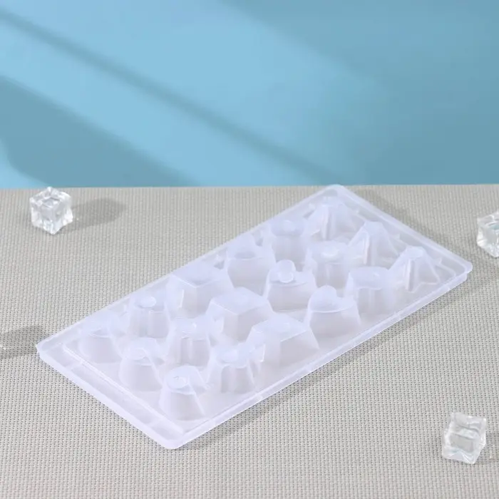 Форма для льда, 22×11×2 см, 18 ячеек, цвет МИКС Форма для льда, 22×11×2 см, 18 ячеек, цвет МИКС