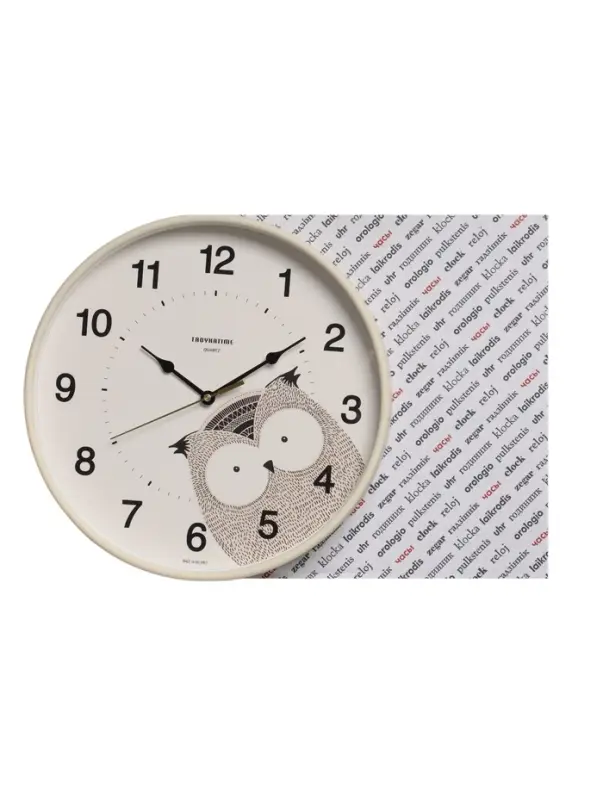 Часы настенные интерьерные &laquo;Сова&raquo;, d=30.5 см, плавный ход