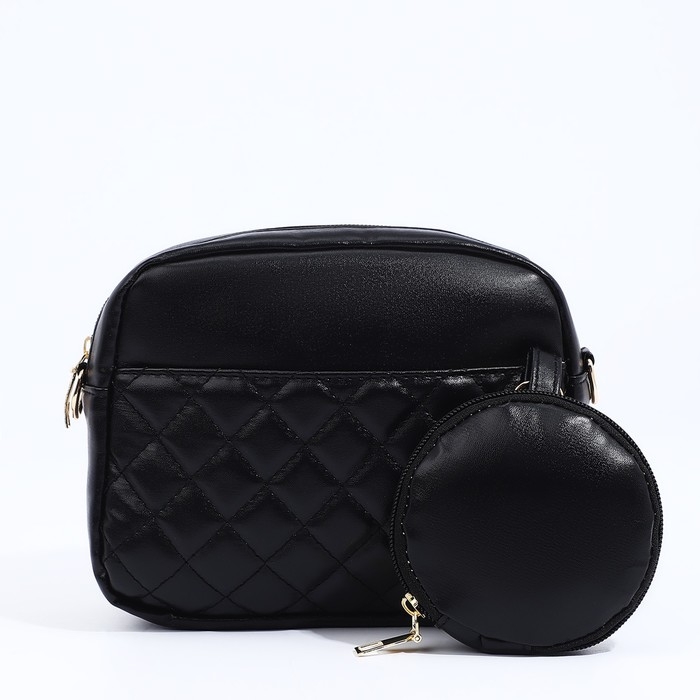 Сумка кросс-боди на молнии, цвет чёрный Сумка кросс-боди на молнии, цвет чёрный