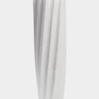 Ваза напольная керамика "Бласио" 58х14 см, белый