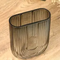 Ваза для цветов &laquo;Айрис&raquo;, 23.5&times;17&times;7 см, стекло, серая