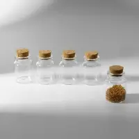 Баночки для хранения бисера, d=3&times;4.5 см, 5 шт.