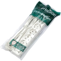 Сетевой фильтр Гарнизон ECL-6-W-5 6р/5м, 10А, ур.защиты 4, белый