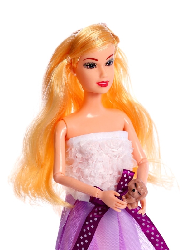 Кукла-модель Кукла-модель "Прогулка со щеночками" с аксессуарами