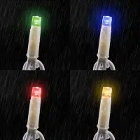 Гирлянда &laquo;Занавес&raquo; 2&times;3 м, IP65, УМС, белая нить каучук, 600 LED, свечение мульти, 220 В