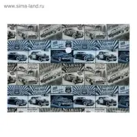 Папка-конверт на кнопке, А5, 180 мкм, МИКС