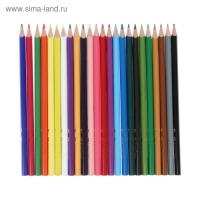 Карандаши 24 цвета Faber-Castell Eco трёхгранные с точилкой, картонная коробка