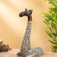 Сувенир "Жираф" дерево 25х13х40 см, бежево-коричневый Сувенир "Жираф" дерево 25х13х40 см, бежево-коричневый