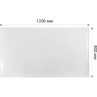 Коврик на стол 1200x800мм пленка-жидкое стекло пвх прозр. 500мкм